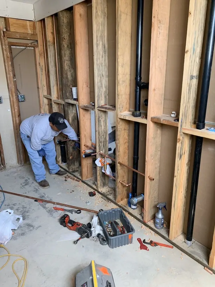 Commercial rough-in plumbing for Water Heater Replacement in Hampton Golf Village